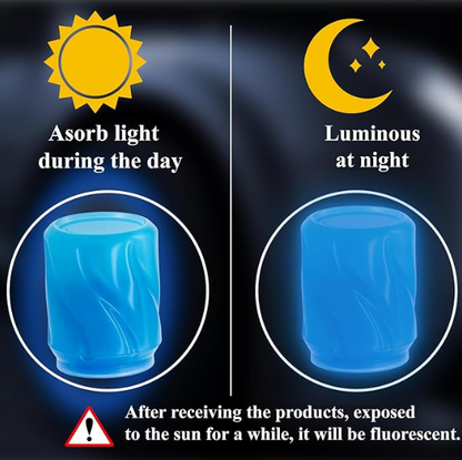 Car Luminous Tire Valve Cap (4 pcs set (Green))